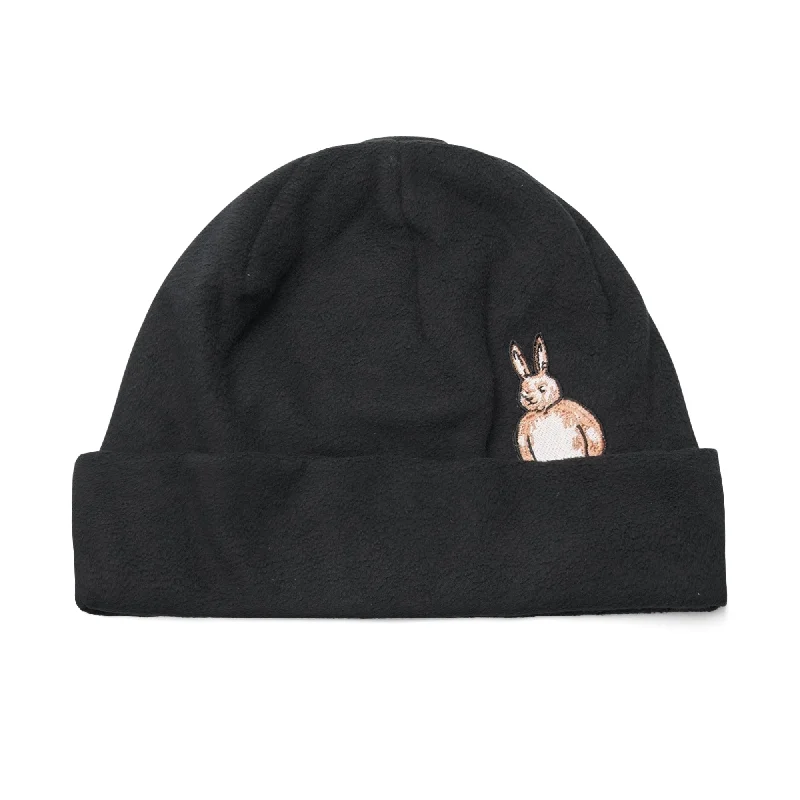 HIDE BEARRABBIT BEANIE BLACK