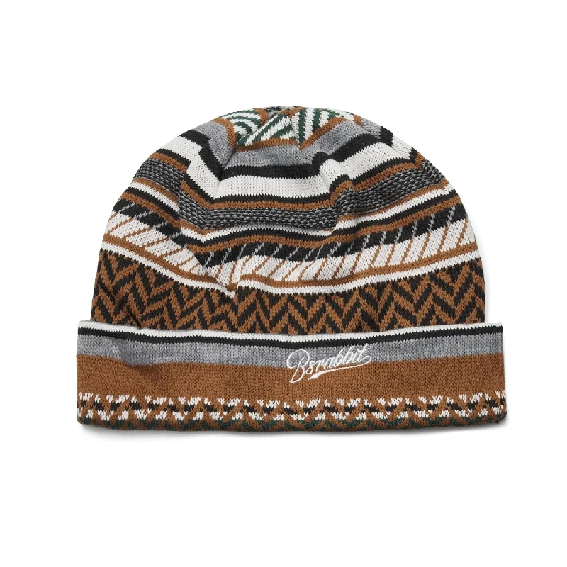 LOGO KNIT BEANIE ETHNIC MUSTARD