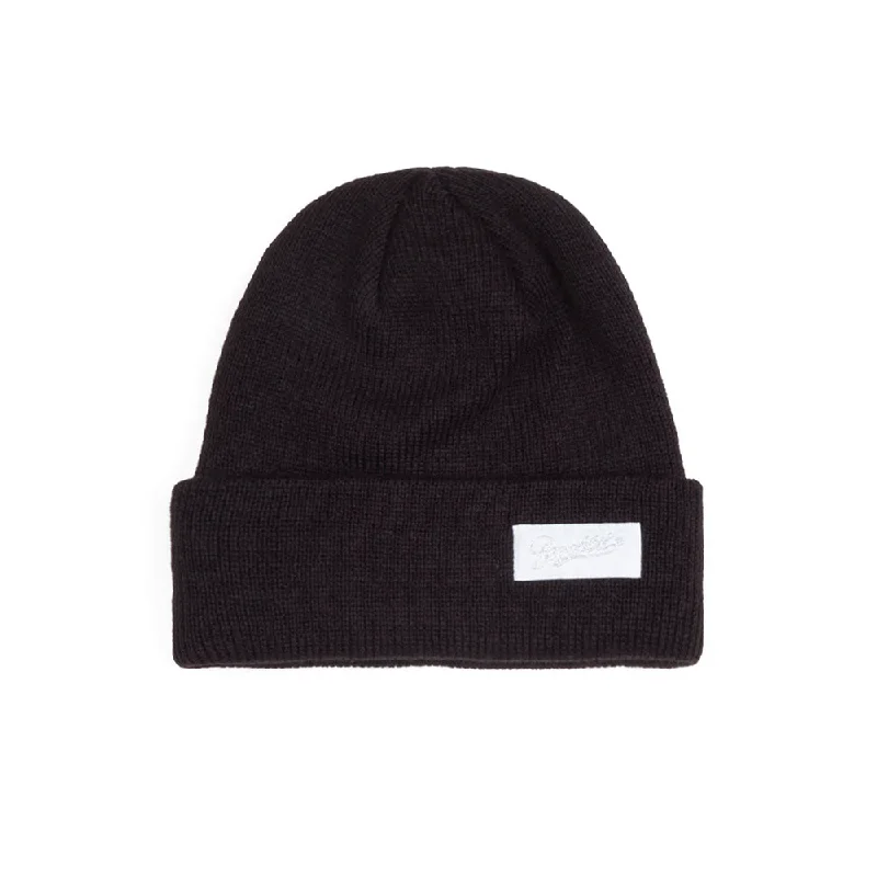 BS GLOSSY WAPPEN BEANIE BLACK