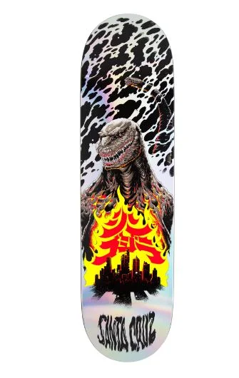 Santa Cruz X Godzilla Shin Knox Firepit Deck 8.5"