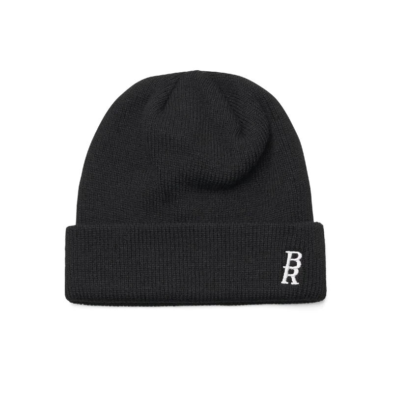 BR LOGO BEANIE BLACK