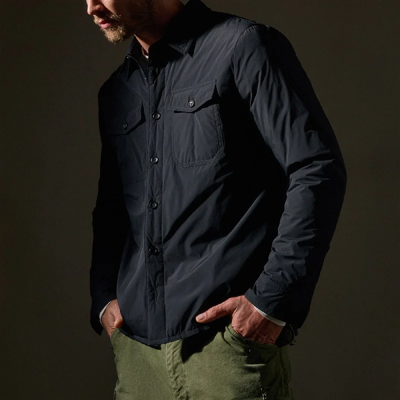 Insulated Outdoor Shirt Jacket - Black