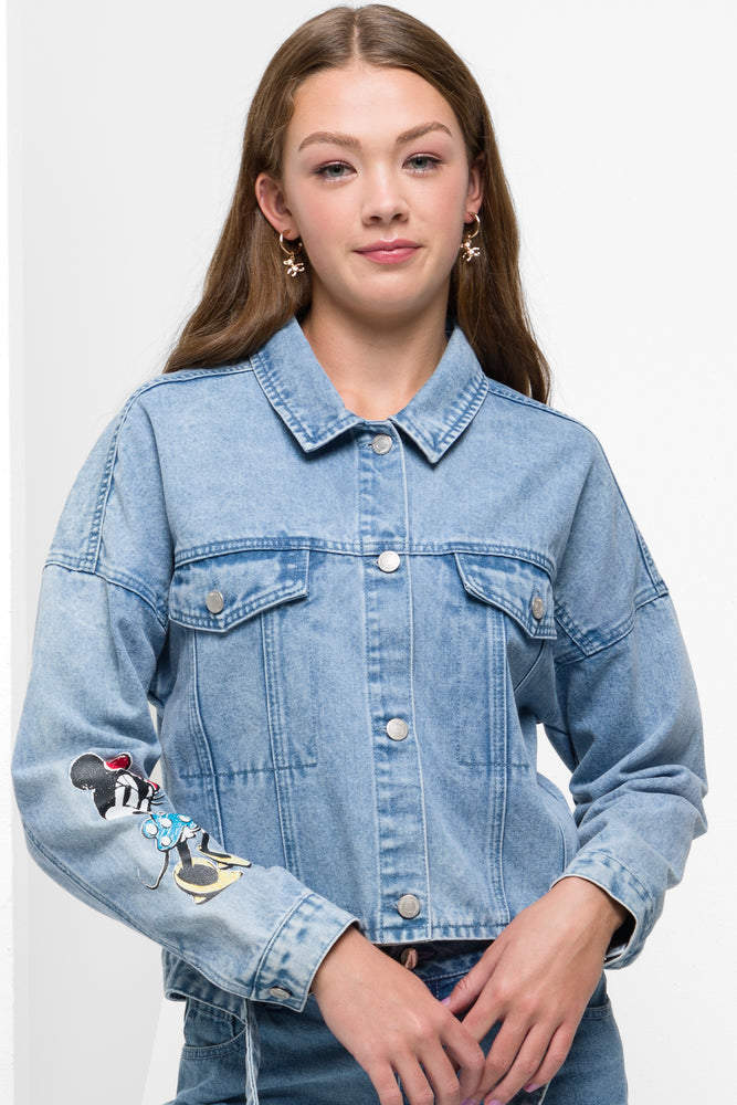 Minnie Mouse Trucker Denim Jacket Blue