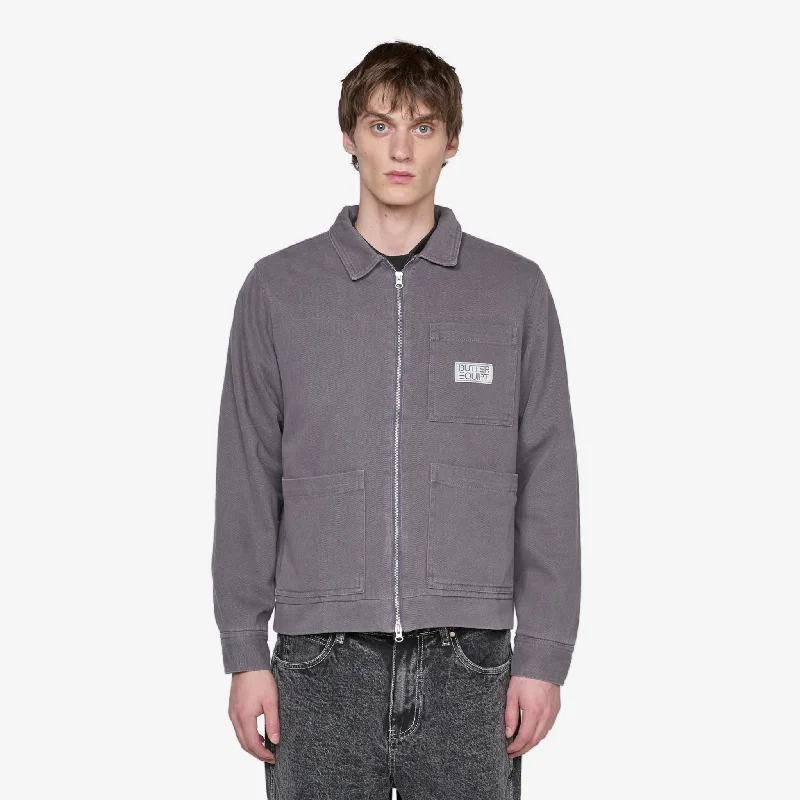 Washed Zip Up Jacket Dusk