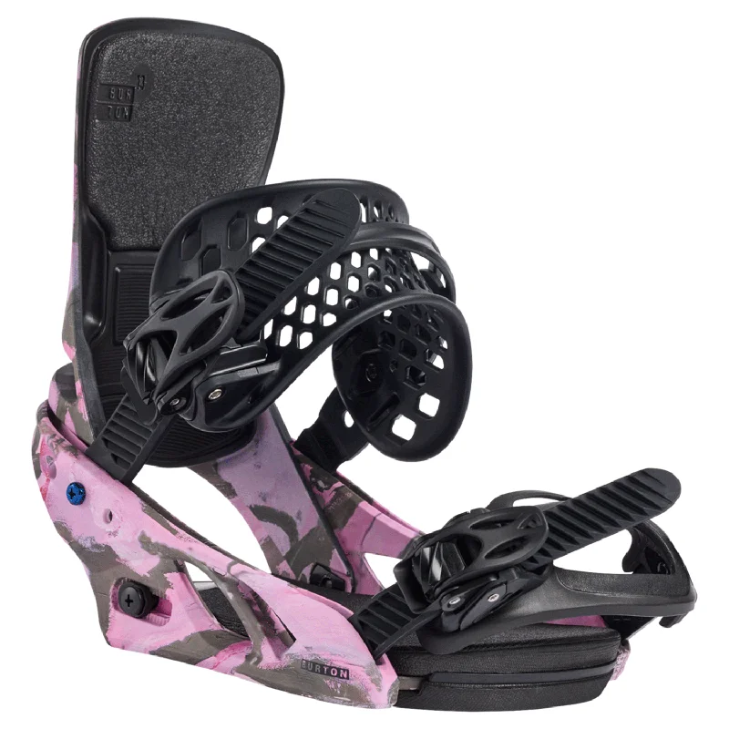 Burton Women's Lexa X Snowboard Bindings 2025 Gray/Pink