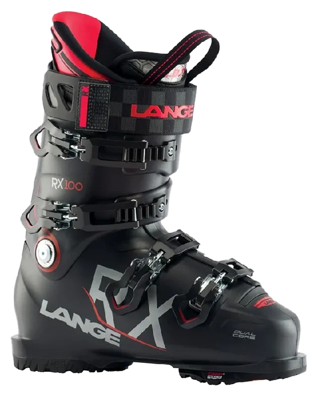 Lange RX 100 Gripwalk All Mountain Ski Boots  - Black / Red - 2023