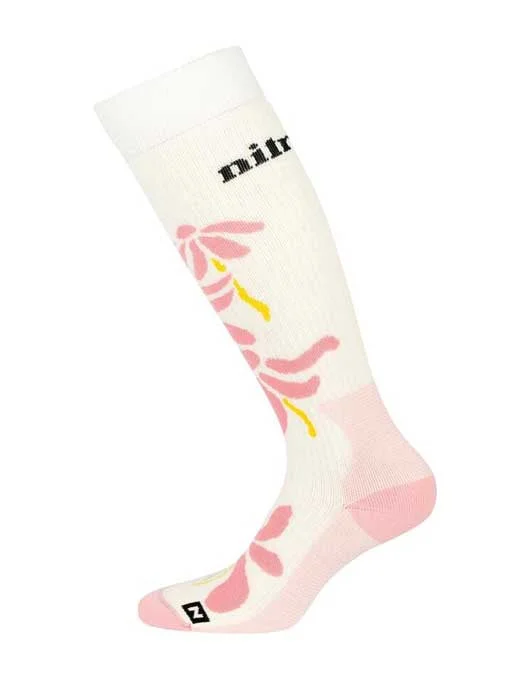 Nitro Cloud 5 Women's Snowboard Socks | Heather Grey/Rose