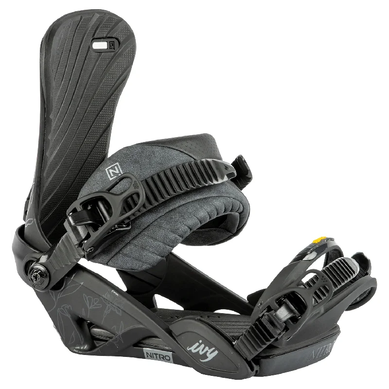 Nitro Women's Ivy Snowboard Bindings 2024 Ultra Black