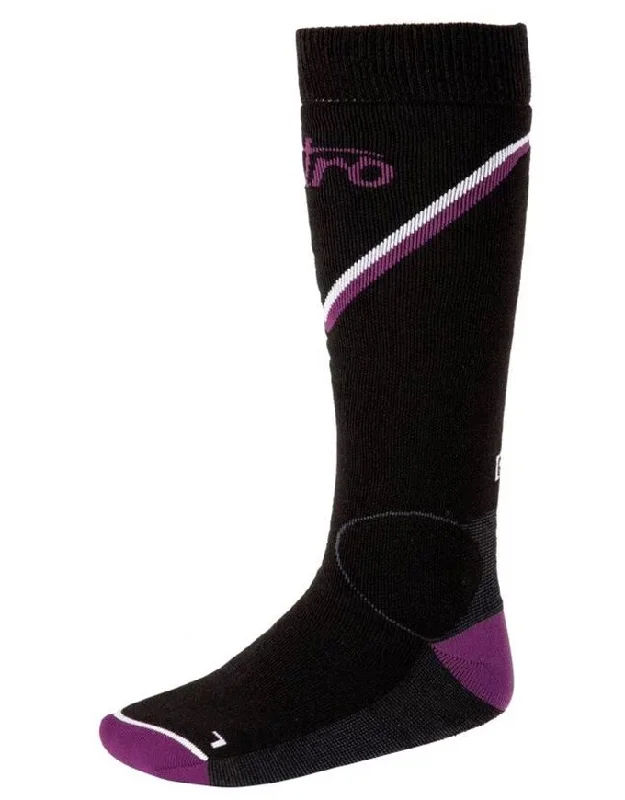 Nitro Monarch Snowboard Socks | Black/Grey/Purple/White