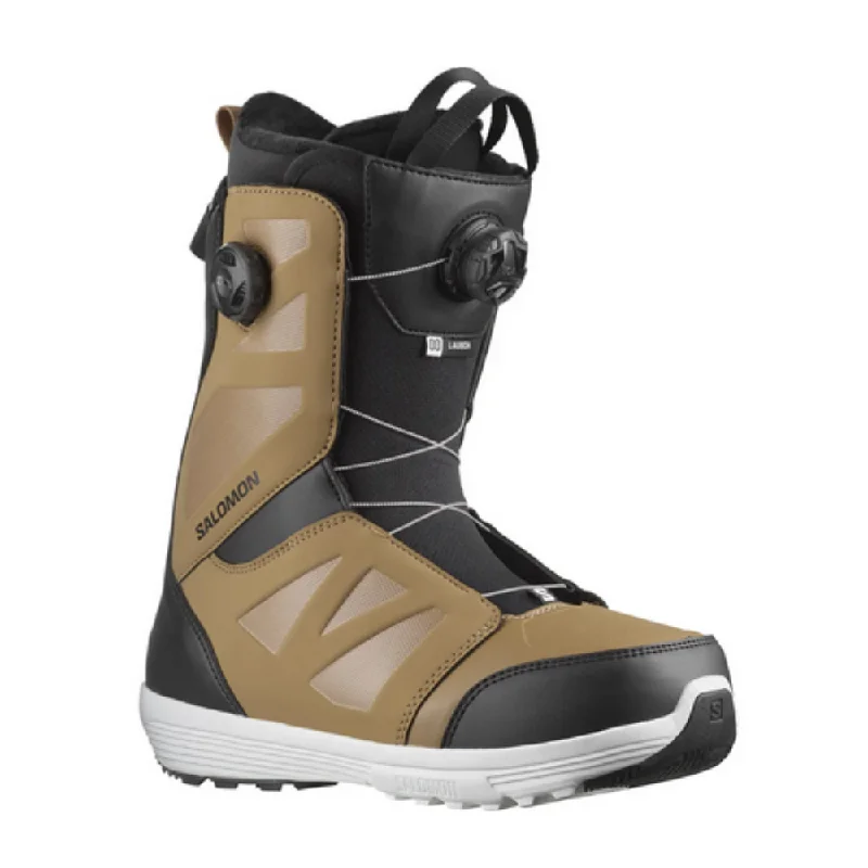 Salomon Launch BOA SJ Snowboard Boot Sepia Tint/Black