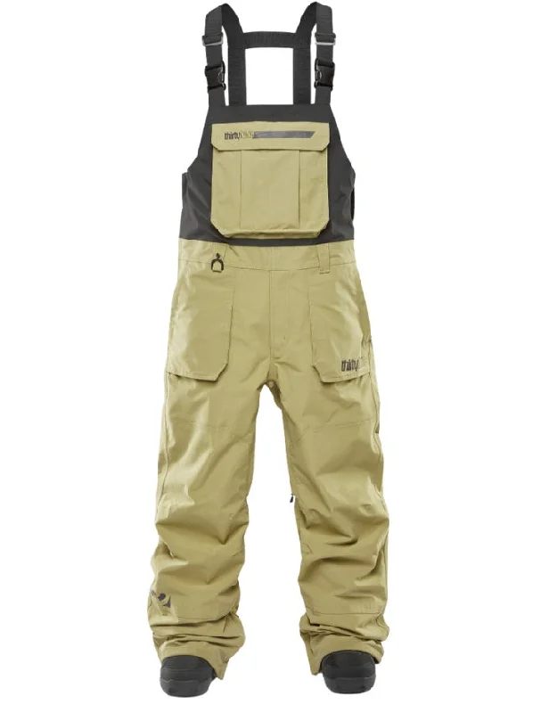 ThirtyTwo Basement Men's Snowboard Bib 2025 | Khaki