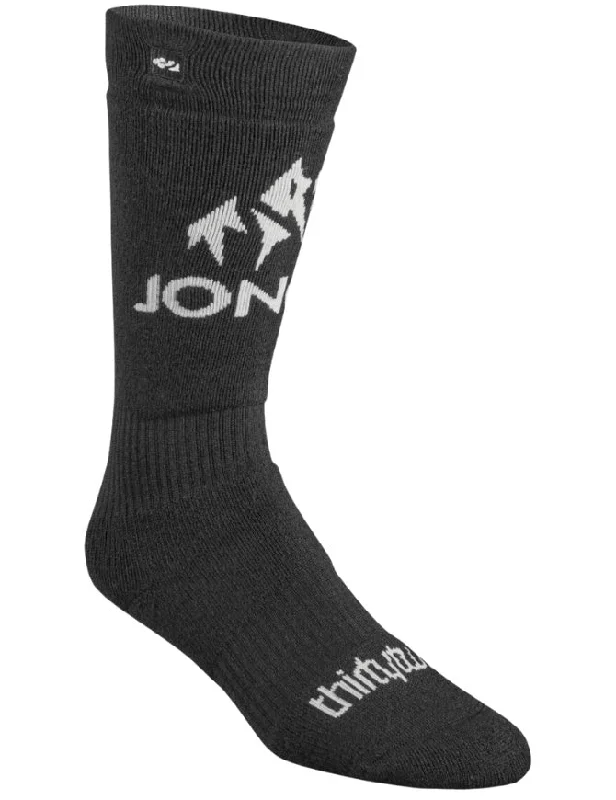 ThirtyTwo Jones Merino ASI Snowboard Sock 2025 | Black