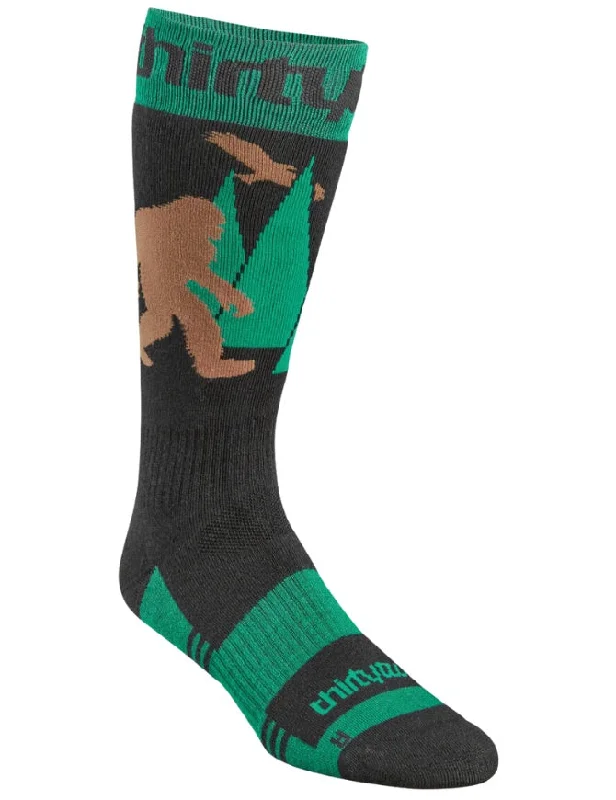 ThirtyTwo M's Double Snowboard Socks 2025 | Black/Green