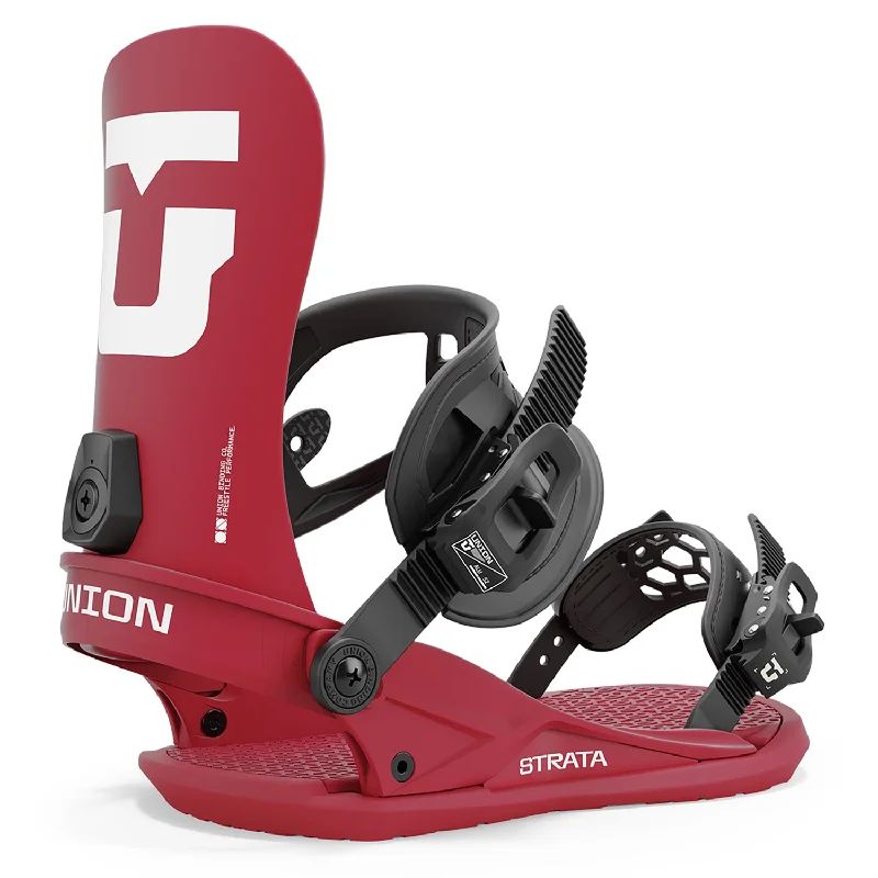 Union Strata Snowboard Bindings Burgundy