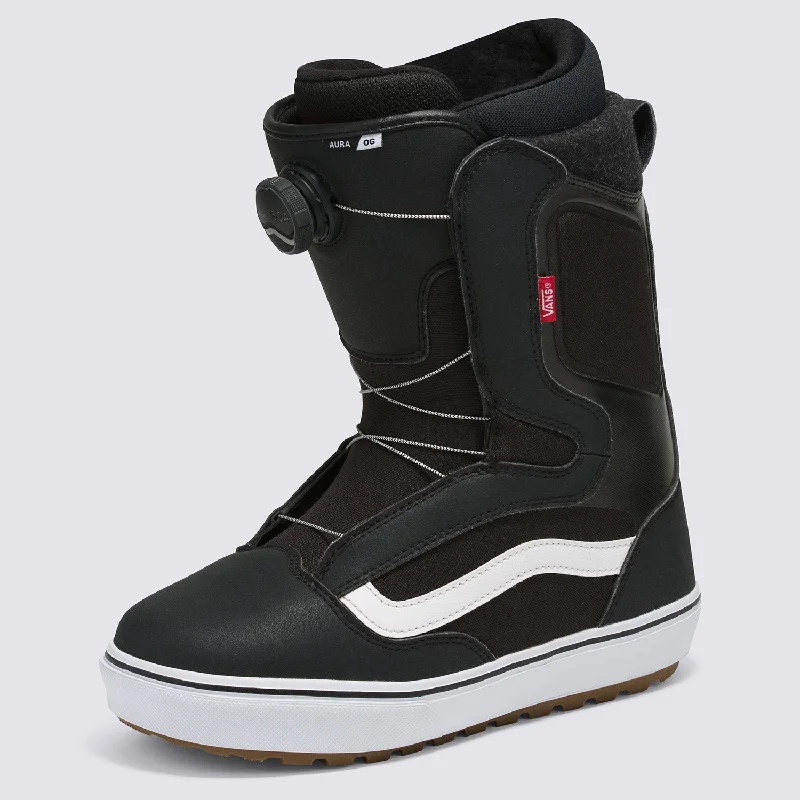 Vans Aura OG Snowboard Boot Black/White 20