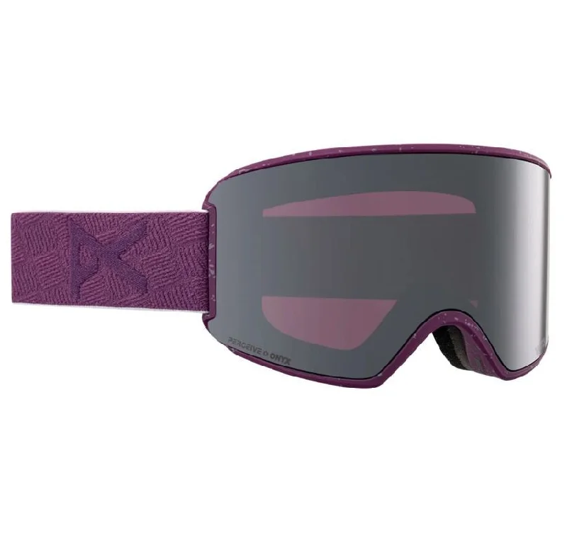 Anon WM3 Women's Goggles & MFI Face Mask & Spare Lens Low Bridge Fit 2024 Grape / Perceive Sun Onyx Lens