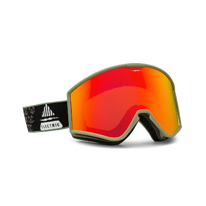 Electric EK1 Goggles - Drama Moss Black / Red Chrome