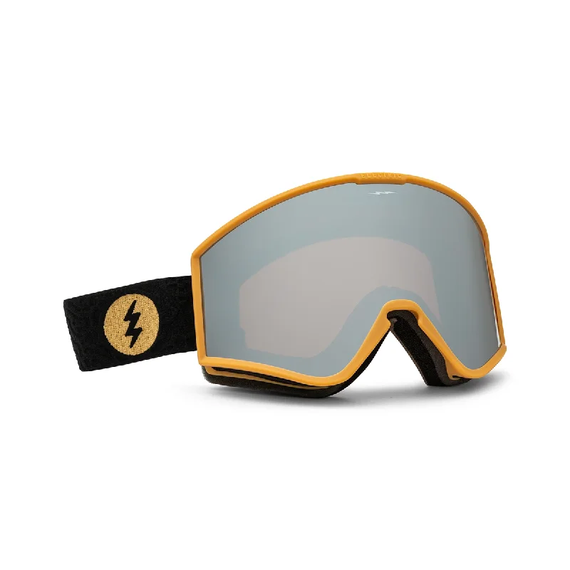 Electric EK1 Goggles - Flood Black Gum / Silver Chrome