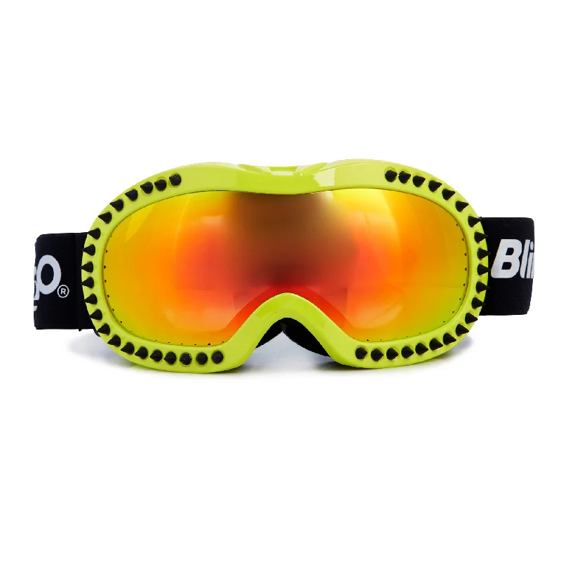 Icicle in Lime Kids' Ski Goggles