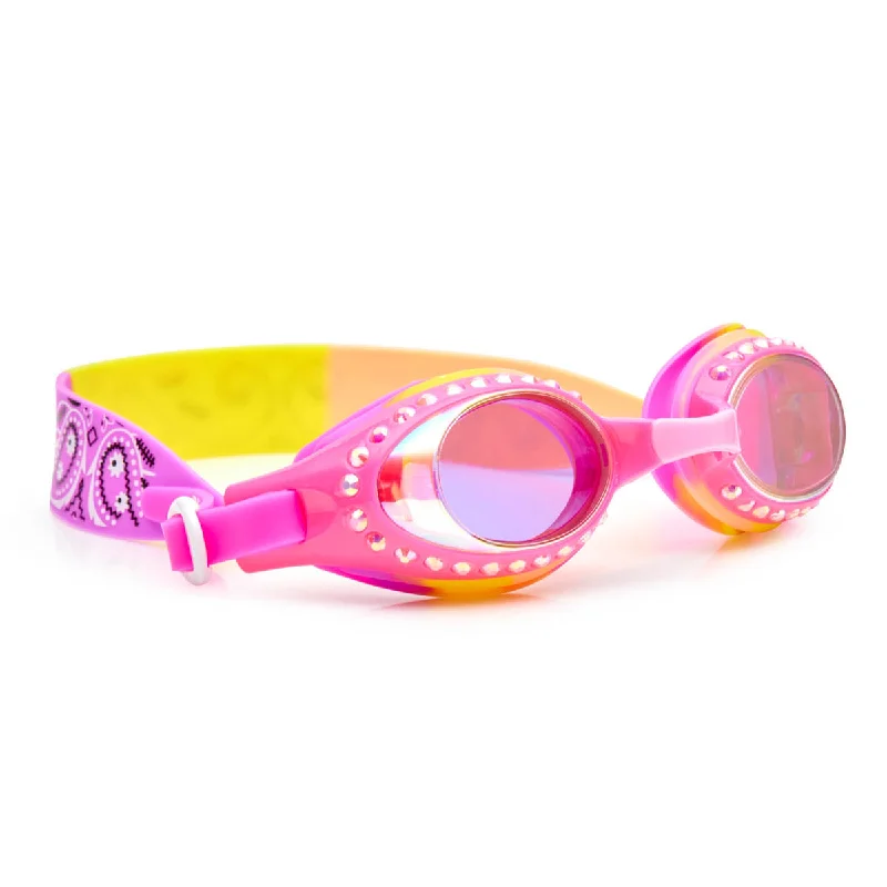 Peachie Pink Bandana Kids' Swim Goggles