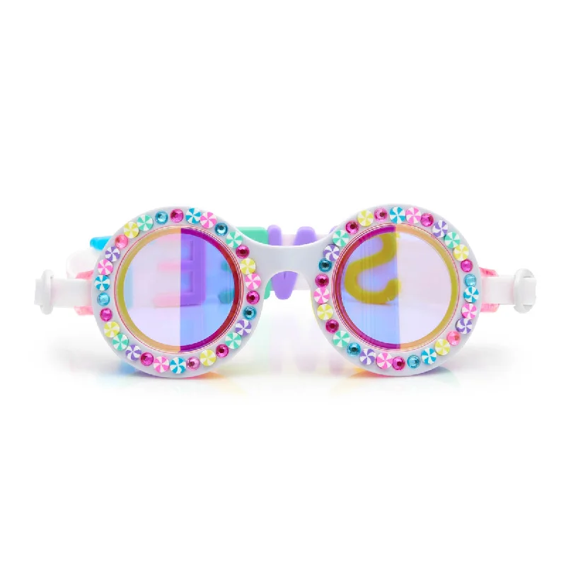 Rainbow Ribbons Bright Stripes Kids' Swim Goggles