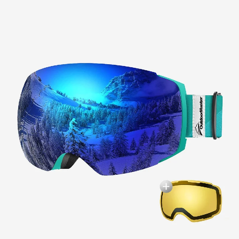 Teal Frame VLT 15% Blue Lens+VLT 75% Polarized Yellow Lens