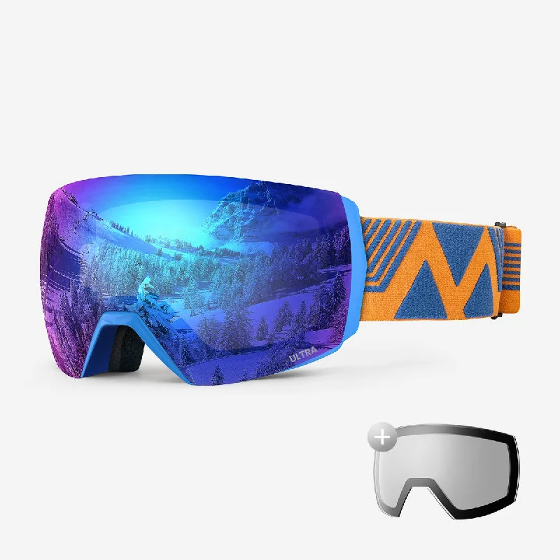 Blue-Orange Strap VLT 26% Blue Color Optimization Lens + VLT 90% Clear Lens