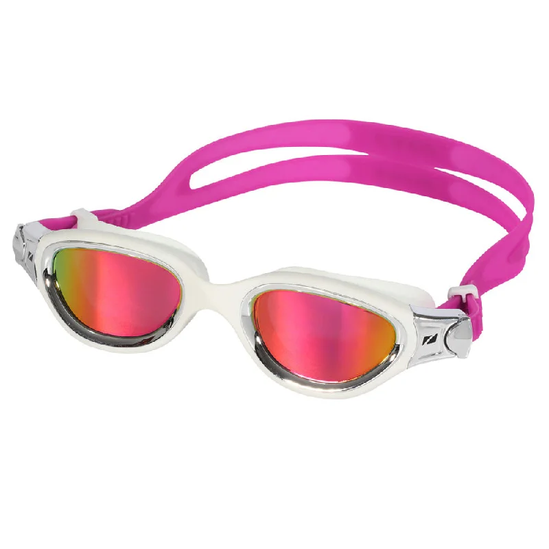 White/Silver - Polarized Revo Pink lens