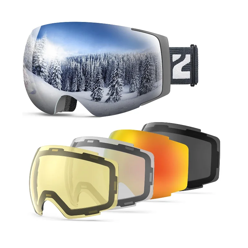 X4-SkiGoggles+Polarized Photochromic+Bright+Clear+Red-Lens